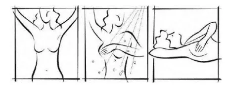 Tự quan sát trước gương và tự sờ nắn khi tắm và khi nằm